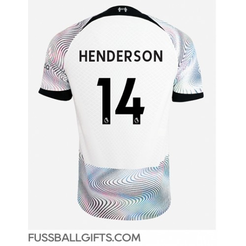 Liverpool Jordan Henderson #14 Fußballbekleidung Auswärtstrikot 2022-23 Kurzarm
